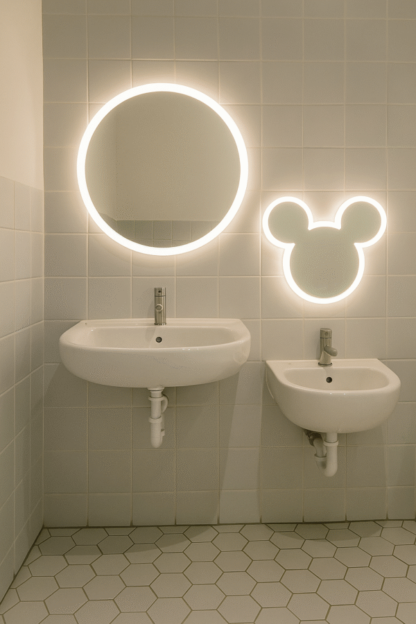 Miki mouse led ogledalo - Slika 2