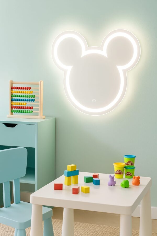 Miki mouse led ogledalo